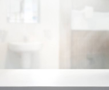 Masa üstü ve arka plan bulanıklık banyo