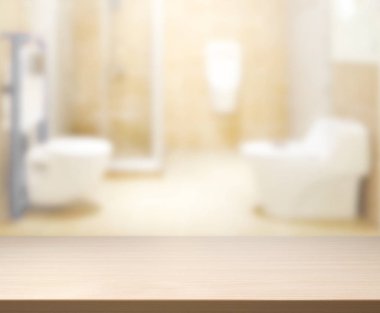 Masa üstü ve arka plan bulanıklık banyo