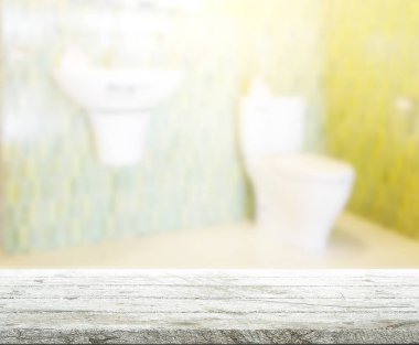 Masa üstü ve arka plan bulanıklık banyo