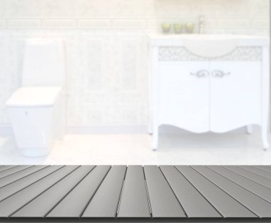 Masa üstü ve arka plan bulanıklık banyo