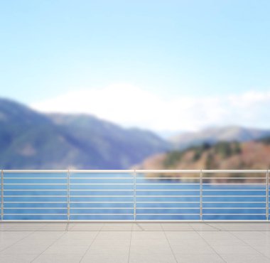 Balkon ve Teras, doğa arka plan bulanıklık