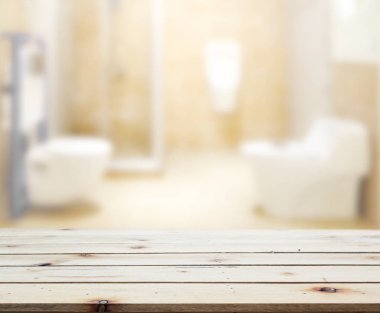 Masa üstü ve arka plan bulanıklık banyo