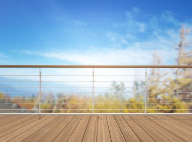 Balkon ve Teras, doğa arka plan bulanıklık