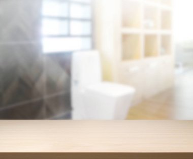 Masa üstü ve arka plan bulanıklık banyo