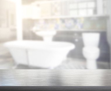 Masa üstü ve arka plan bulanıklık banyo