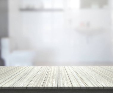 Masa üstü ve arka plan bulanıklık banyo