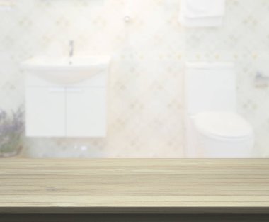 Masa üstü ve arka plan bulanıklık banyo