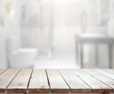 Masa üstü ve arka plan bulanıklık banyo