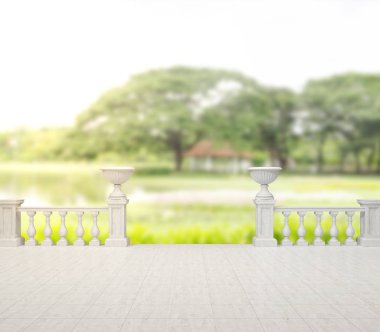 Balkon ve Teras, doğa arka plan bulanıklık