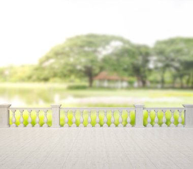 Balkon ve Teras, doğa arka plan bulanıklık