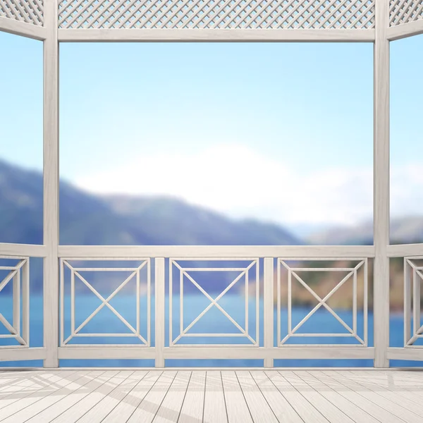 Balkon ve Teras, doğa arka plan bulanıklık