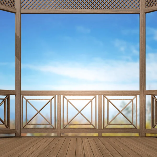 Balkon ve Teras, doğa arka plan bulanıklık