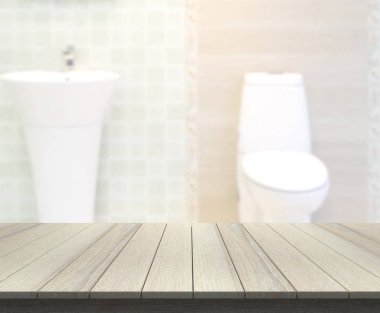 Masa üstü ve arka plan bulanıklık banyo