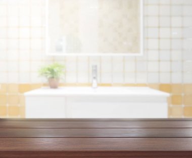 Masa üstü ve arka plan bulanıklık banyo