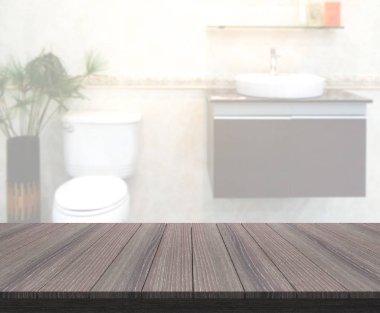 Masa üstü ve arka plan bulanıklık banyo