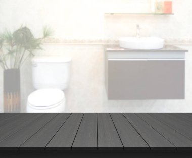 Masa üstü ve arka plan bulanıklık banyo