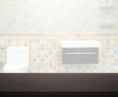 Masa üstü ve arka plan bulanıklık banyo