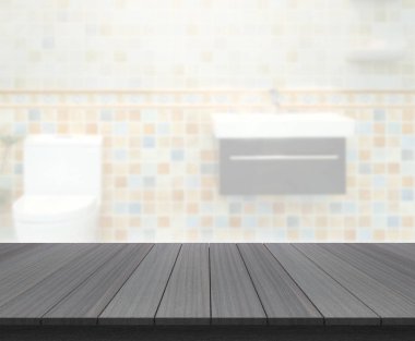 Masa üstü ve arka plan bulanıklık banyo