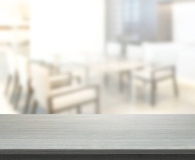 Top masa ve yemek odası arka plan bulanıklık