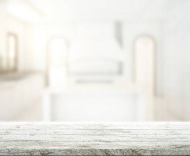 Masa üstü ve arka plan bulanıklık mutfak Oda