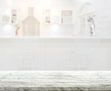 Masa üstü ve arka plan bulanıklık mutfak Oda