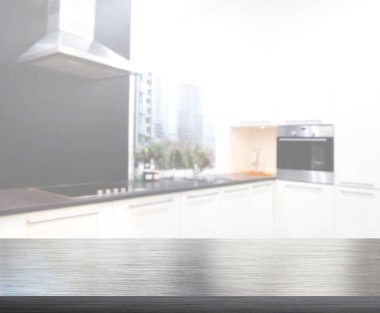 Masa üstü ve arka plan bulanıklık mutfak Oda