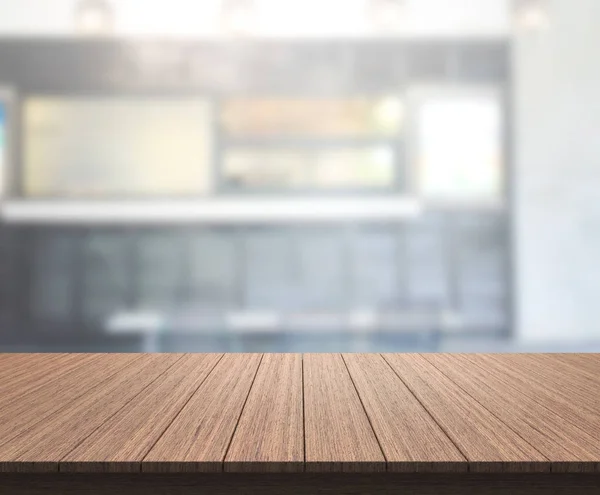 テーブル トップと背景のぼかしレストラン — ストック写真