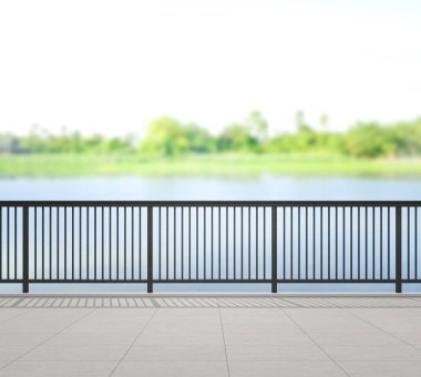 Balkon ve Teras, doğa arka plan bulanıklık