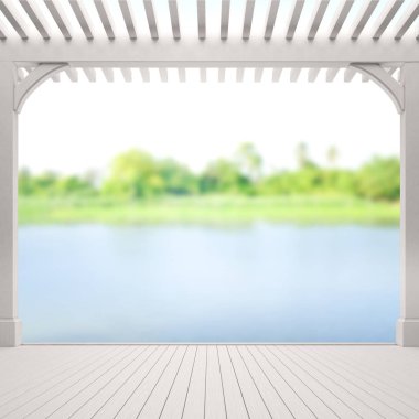 Balkon ve Teras, doğa arka plan bulanıklık