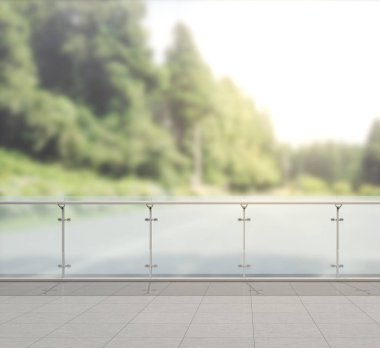 Balkon ve Teras, doğa arka plan bulanıklık