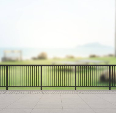 Balkon ve Teras, doğa arka plan bulanıklık