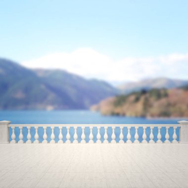 Balkon ve Teras, doğa arka plan bulanıklık