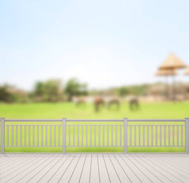 Balkon ve Teras, doğa arka plan bulanıklık