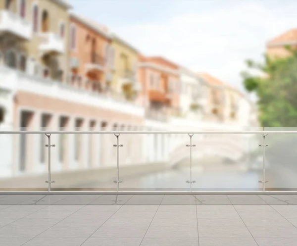 Balcony And Terrace Of Blur Exterior Background — Stock Photo, Image