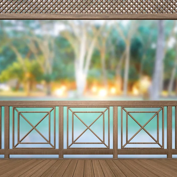 Balkon ve Teras, doğa arka plan bulanıklık