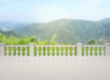 Balkon ve Teras, doğa arka plan bulanıklık