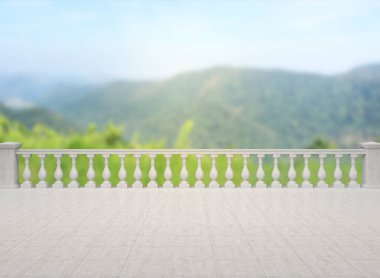 Balkon ve Teras, doğa arka plan bulanıklık