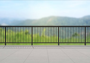 Balkon ve Teras, doğa arka plan bulanıklık