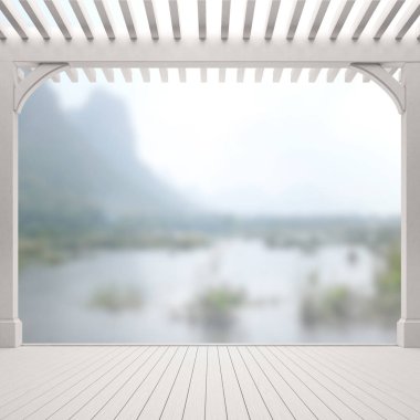 Balkon ve Teras, doğa arka plan bulanıklık