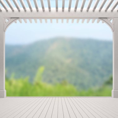 Balkon ve Teras, doğa arka plan bulanıklık