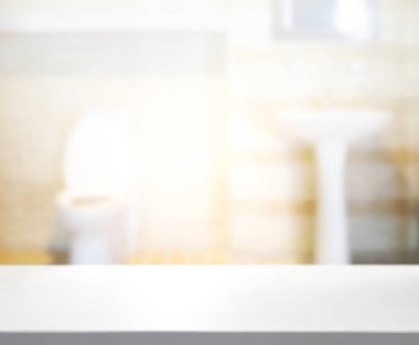 Masa üstü ve arka plan bulanıklık banyo