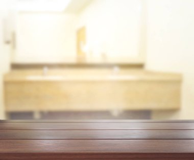 Masa üstü ve arka plan bulanıklık banyo