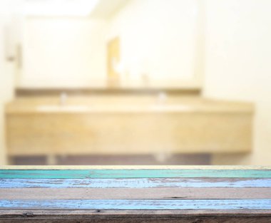 Masa üstü ve arka plan bulanıklık banyo