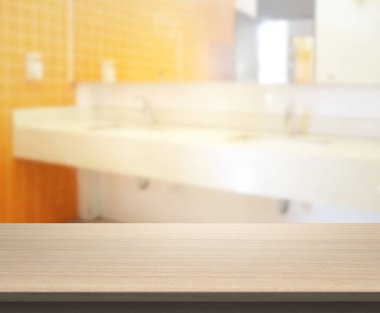 Masa üstü ve arka plan bulanıklık banyo