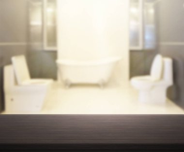 Masa üstü ve arka plan bulanıklık banyo