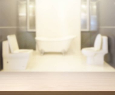 Masa üstü ve arka plan bulanıklık banyo