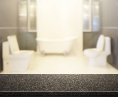 Masa üstü ve arka plan bulanıklık banyo