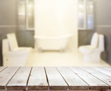 Masa üstü ve arka plan bulanıklık banyo