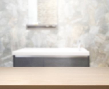Masa üstü ve arka plan bulanıklık banyo