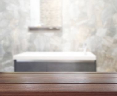 Masa üstü ve arka plan bulanıklık banyo